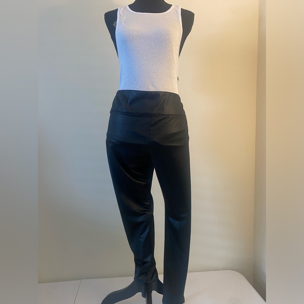 Black Faux Leather Leggings